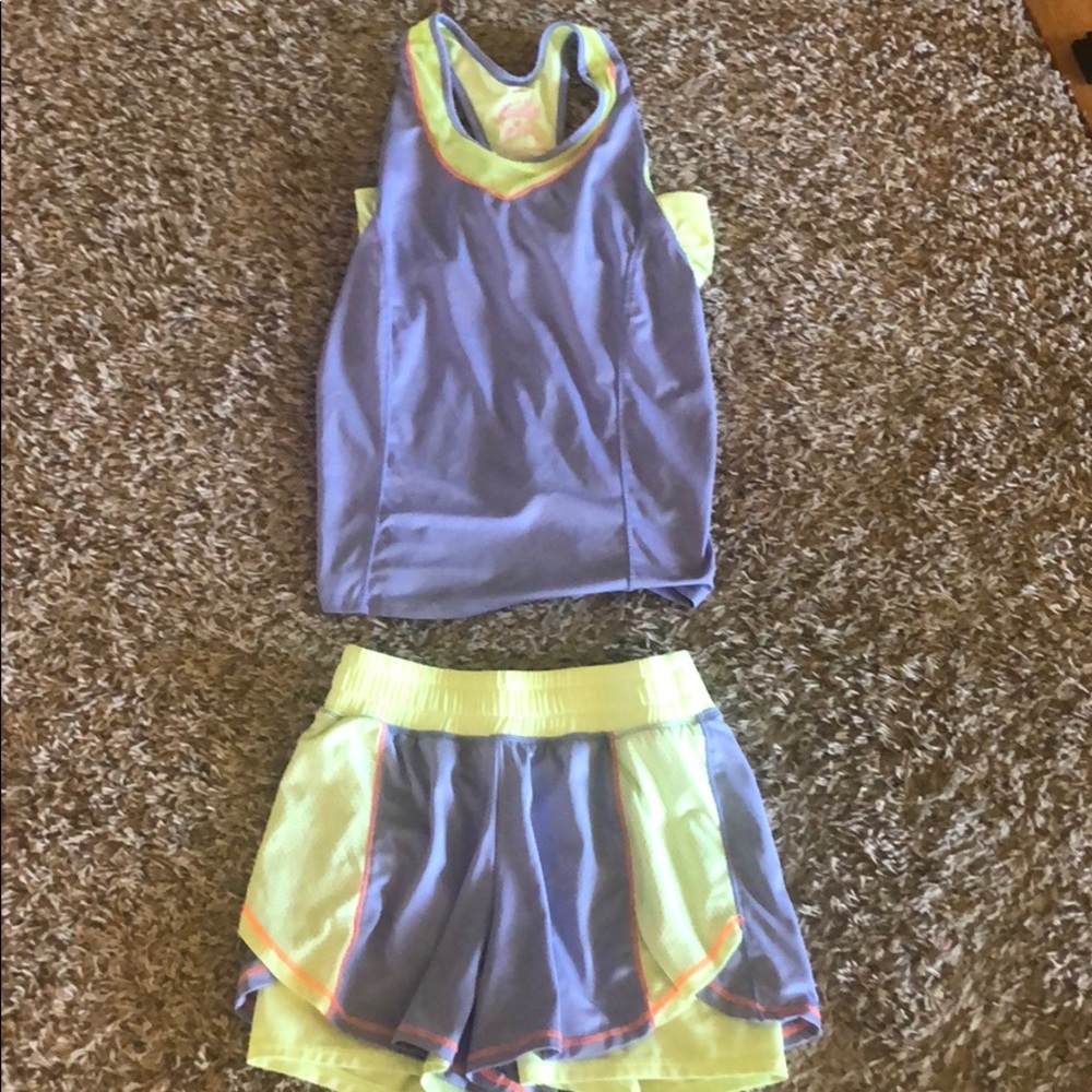 Lucky in Love matching tank and shorts